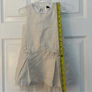 Baby Gap Toddler 18-24 mos Charming Cream Kids Dress with Bow Accents